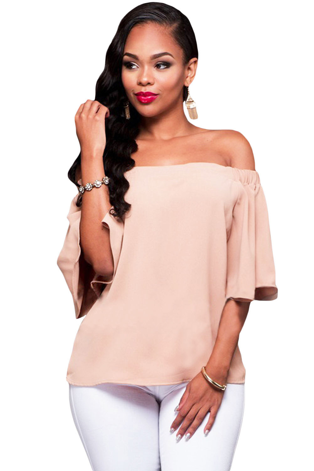 pinko off shoulder top