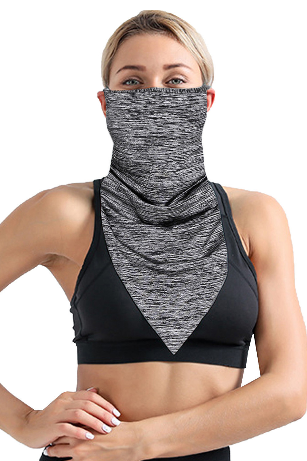 US 4.14 Gray Unisex Versatile Outdoor Biker Sport Triangle Face