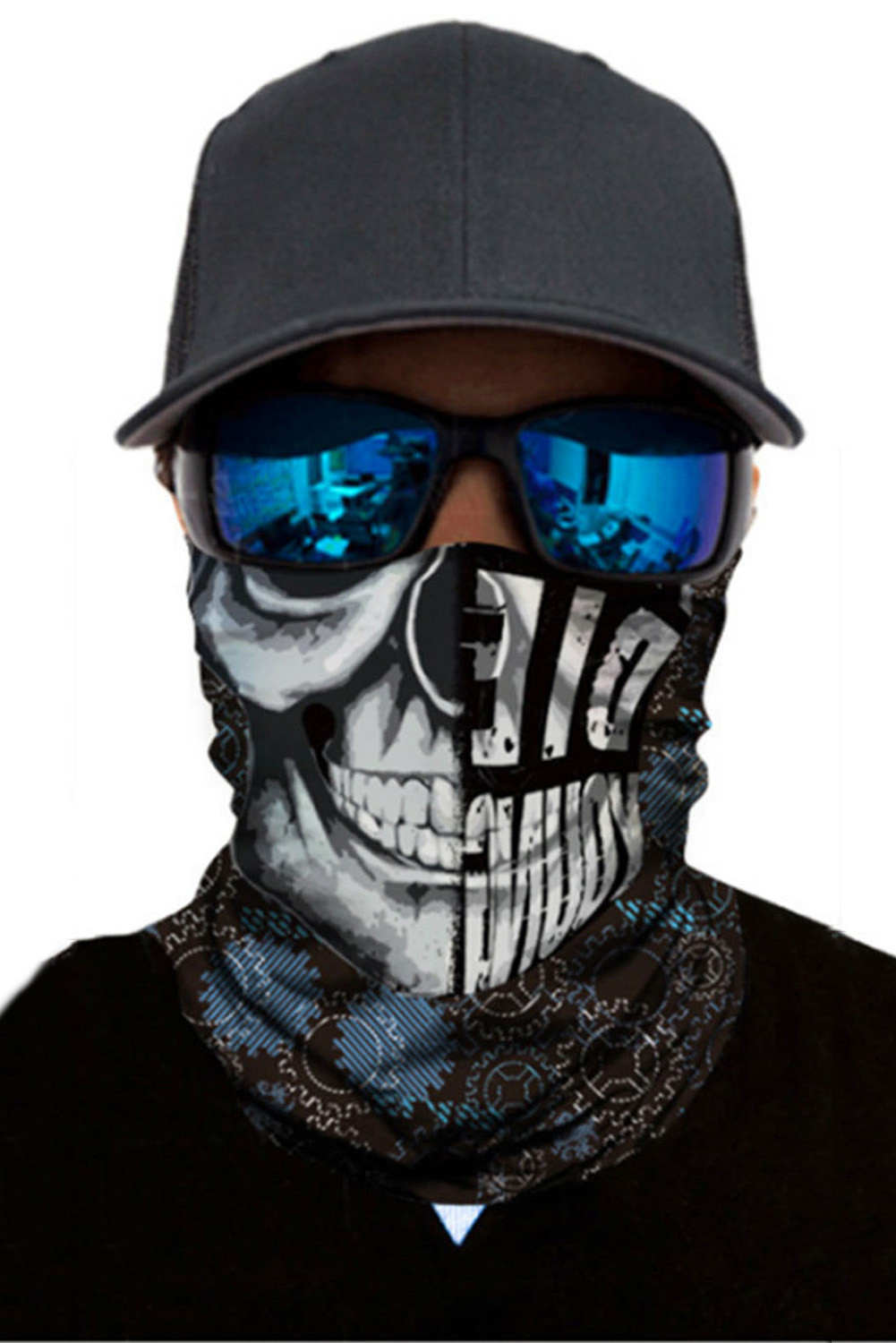 US$ 1.47 Asymmetric Skull Head Scarf Face Bandana Neck Gaiter Wholesale