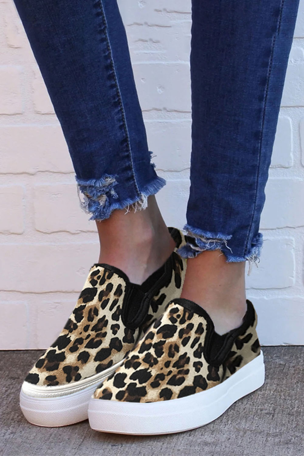 US$ 14.36 Leopard Print Slip-On Sneaker Wholesale